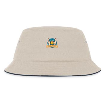 Split Happens Tee Bowling Bowler Tee - Kids’ Bucket Hat - ecru/navy - Front