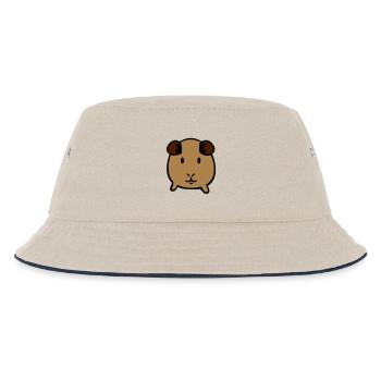 guinea pig - Kids’ Bucket Hat - ecru/navy - Front