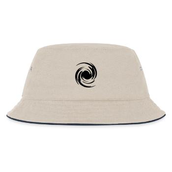 big_swirl - Kinder Bucket Hat - Natur/Navy - Vorne