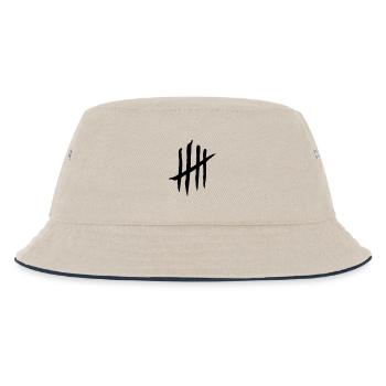 kratzer - Kinder Bucket Hat - Natur/Navy - Vorne