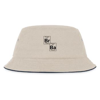 Br-Ba (brba) - Full - Kids’ Bucket Hat - ecru/navy - Front