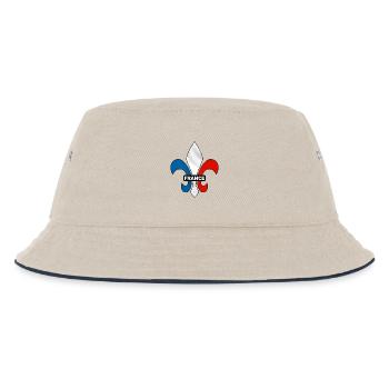 france - fleur de lys - Bob Enfant - blanc cassé/bleu marine - Devant