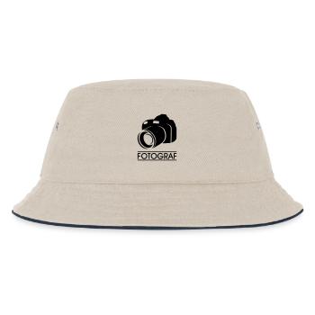 fotograf - Kinder Bucket Hat - Natur/Navy - Vorne