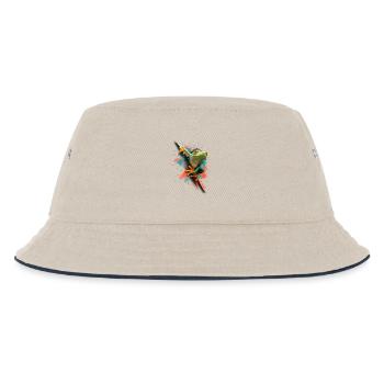 Frosch - Kinder Bucket Hat - Natur/Navy - Vorne