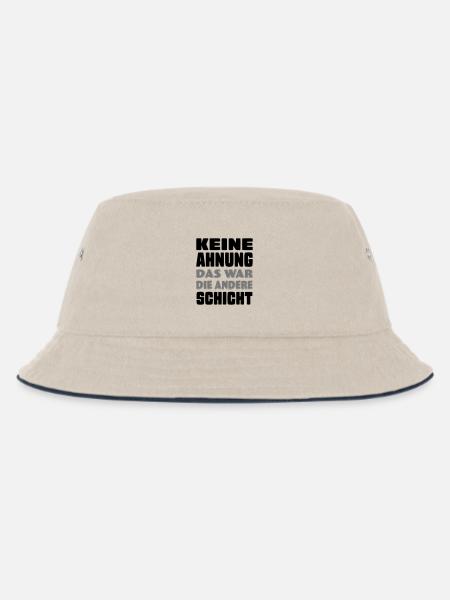 lustige Sprüche - Kinder Bucket Hat - Natur/Navy
