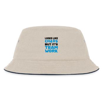 Teamwork - Kinder Bucket Hat - Natur/Navy - Vorne