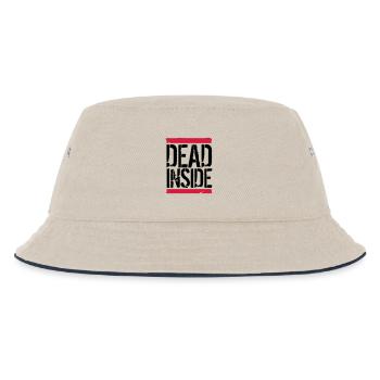 Internally dead logo - Kids’ Bucket Hat - ecru/navy - Front