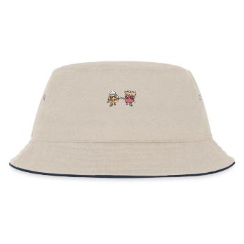 Burgers et frites kawaii - Bob Enfant - blanc cassé/bleu marine - Devant