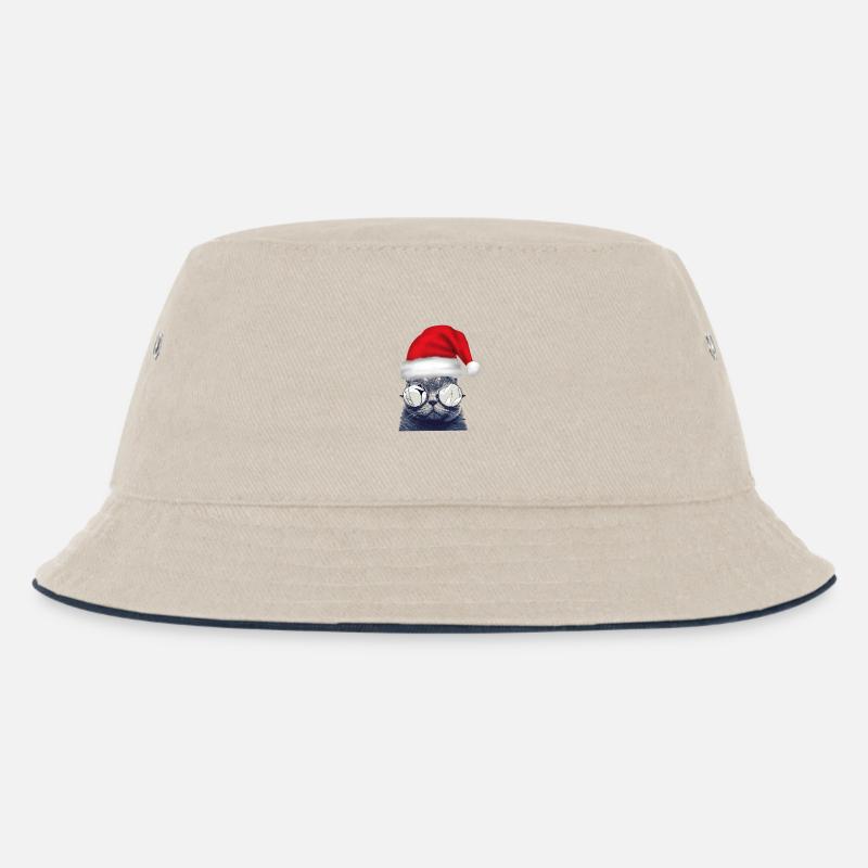 Lunettes de chat de Noël - Bob Enfant - blanc cassé/bleu marine
