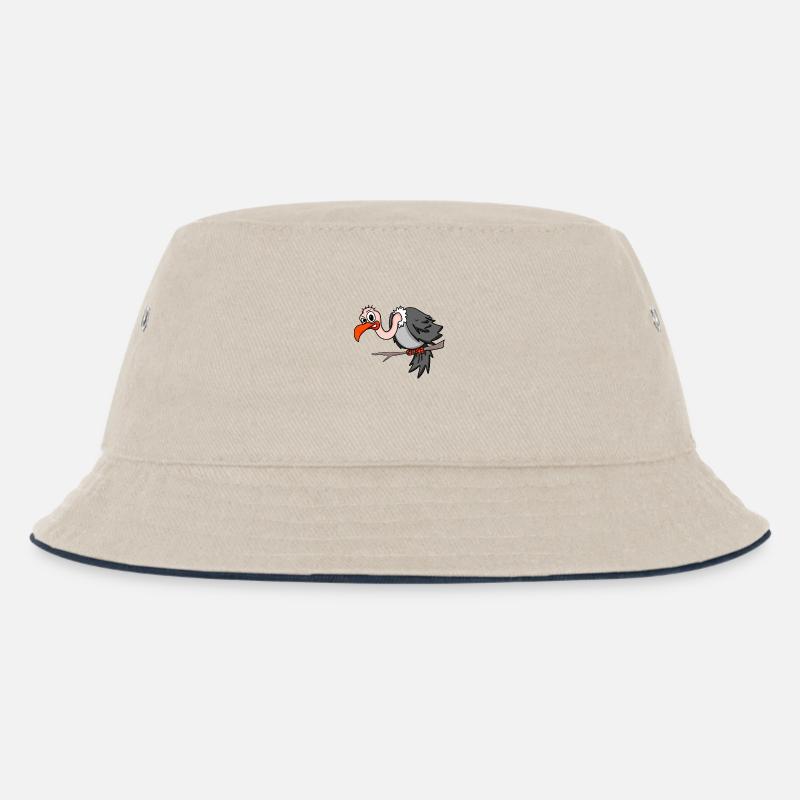 Geier - Kinder Bucket Hat - Natur/Navy