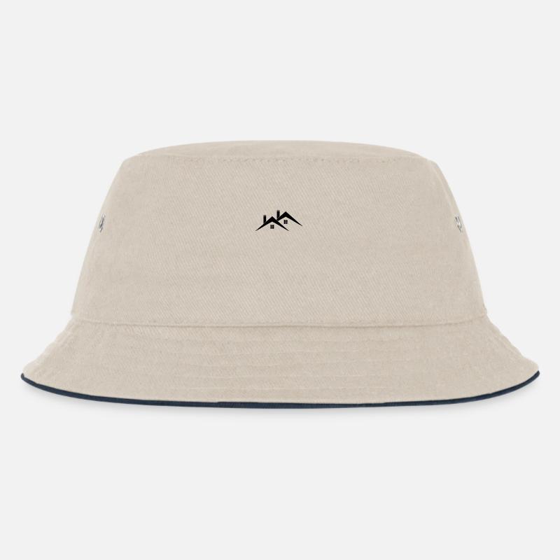 Dach - Kinder Bucket Hat - Natur/Navy