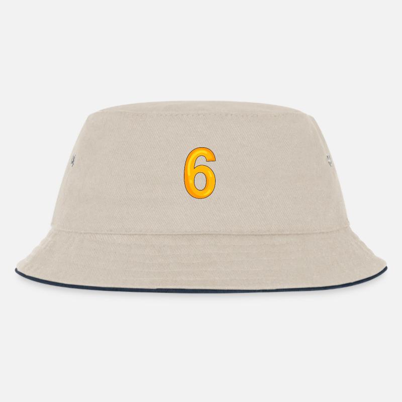 6 - Bob Enfant - blanc cassé/bleu marine