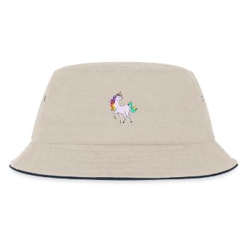 Licorne avec des astérisques et des couleurs arc-en-ciel - Bob Enfant - blanc cassé/bleu marine - Devant