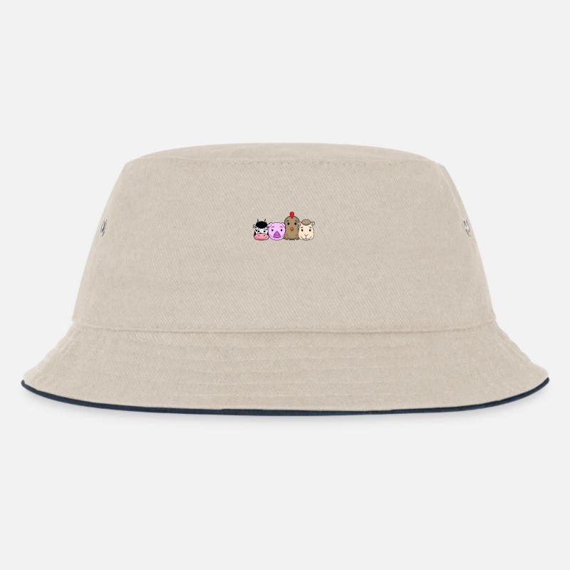 Animaux mignons - Bob Enfant - blanc cassé/bleu marine