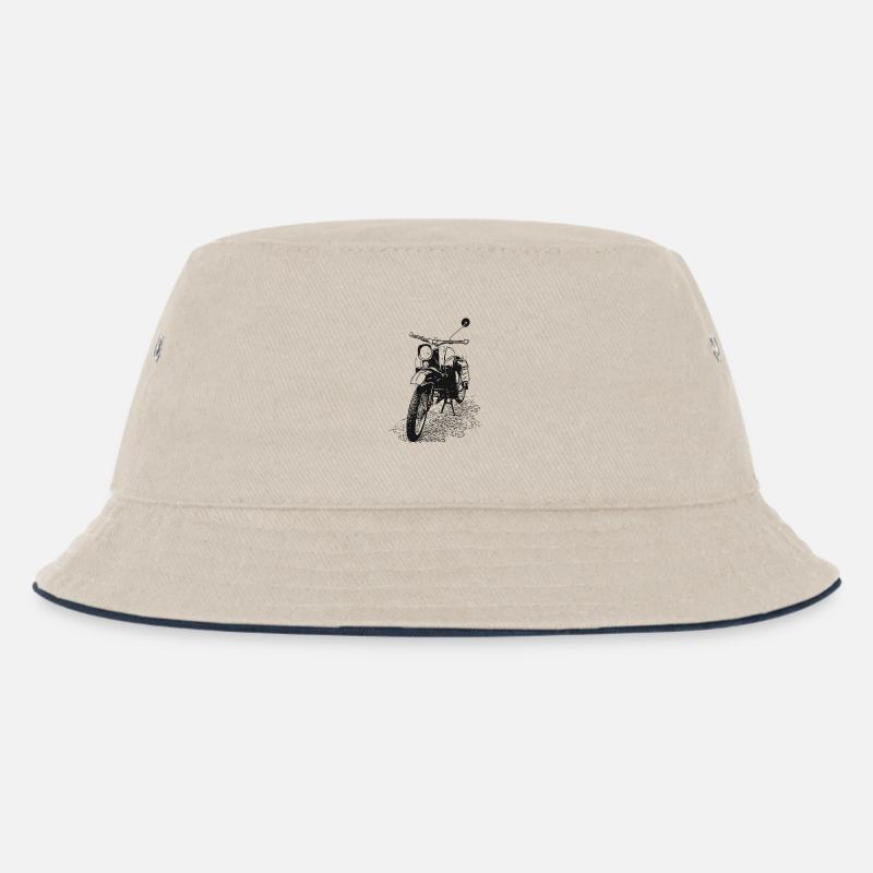 Simson - Schwalbe - Kinder Bucket Hat - Natur/Navy