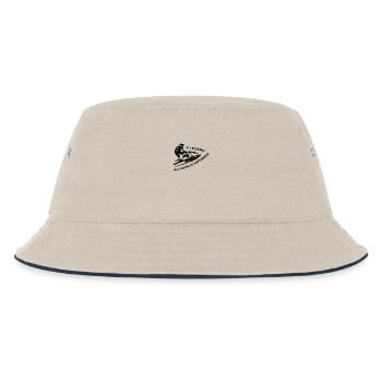 Jet SKi Fahrer Legende im September geboren - Kinder Bucket Hat - Natur/Navy - Vorne