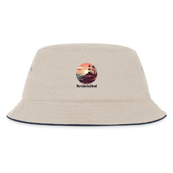 Northern - Kids’ Bucket Hat - ecru/navy - Front