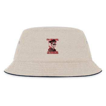 Cyborg robot with high school diploma - Kids’ Bucket Hat - ecru/navy - Front