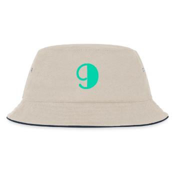 9. ALLES GUTE ZUM GEBURTSTAG. ALLES GUTE ZUM GEBURTSTAG! - Kinder Bucket Hat - Natur/Navy - Vorne