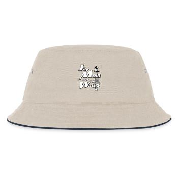 Ja Moin oder Watt? - Kinder Bucket Hat - Natur/Navy - Vorne