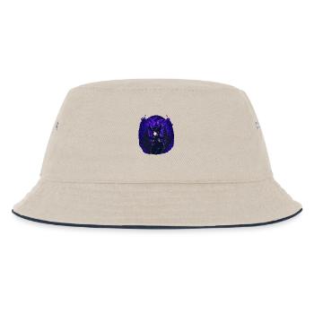 Goth Anime Girl dark night - Kinder Bucket Hat - Natur/Navy - Vorne