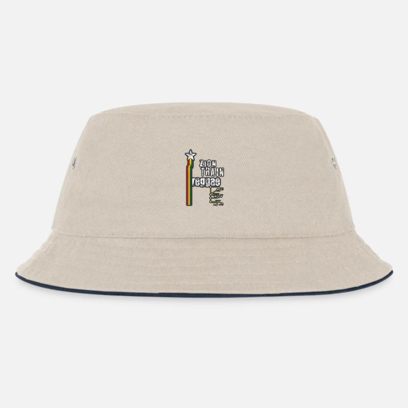 reggae stern plus - Kinder Bucket Hat - Natur/Navy