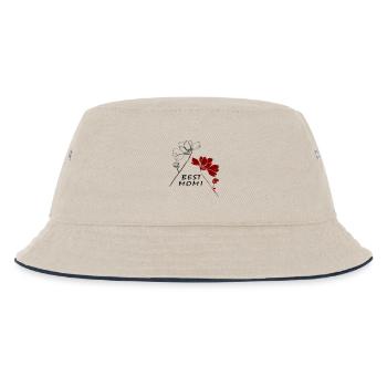 Best Mom - Kinder Bucket Hat - Natur/Navy - Vorne