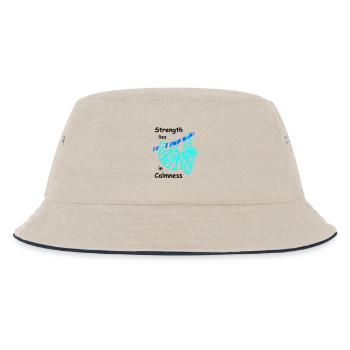 Sloth Calmness - Kids’ Bucket Hat - ecru/navy - Front