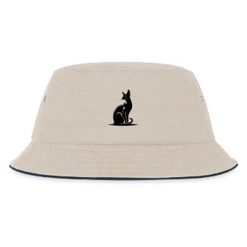 Orientalisch Kurzhaar Katze - Kinder Bucket Hat - Natur/Navy - Vorne