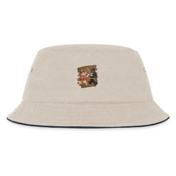 Combat de chats japonais - Bob Enfant - blanc cassé/bleu marine - Devant