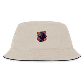 Poodle - Kids’ Bucket Hat - ecru/navy - Front