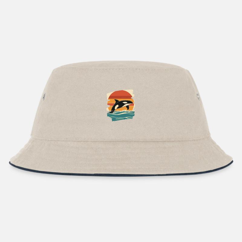 Orque - Bob Enfant - blanc cassé/bleu marine