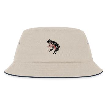 GRENOUILLE - Bob Enfant - blanc cassé/bleu marine - Devant