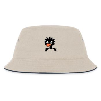 Corbeau oiseau Peeps Mal Cool Drôle Bande dessinée Humour Amusant - Bob Enfant - blanc cassé/bleu marine - Devant