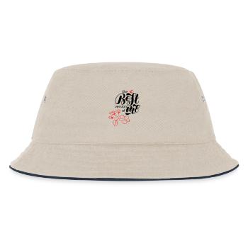 best version of me - Kinder Bucket Hat - Natur/Navy - Vorne