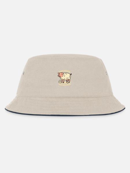 Eierlegende Wollmilchsau Cartoon - Kinder Bucket Hat - Natur/Navy