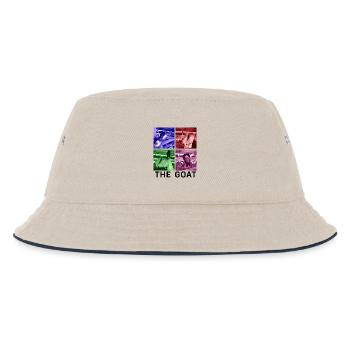 The Goat - Kids’ Bucket Hat - ecru/navy - Front