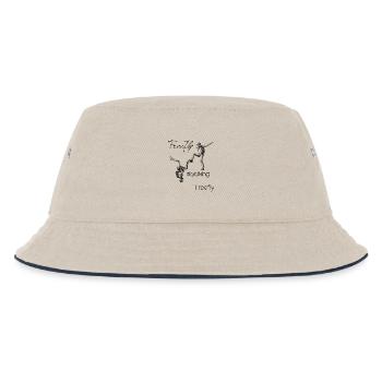 Freefly Skydiving - Kinder Bucket Hat - Natur/Navy - Vorne