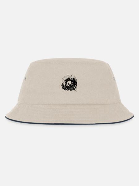 Surfen Energisch Surfer Design Surfen - Kinder Bucket Hat - Natur/Navy