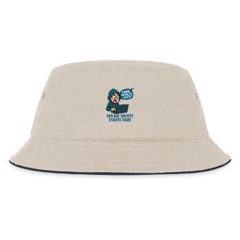 Réfléchissez avant de cliquer - Sécurité en ligne - Bob Enfant - blanc cassé/bleu marine - Devant