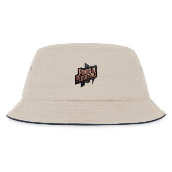 Kraft in der Persistenz - Kinder Bucket Hat - Natur/Navy - Vorne