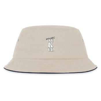 onkel - Kinder Bucket Hat - Natur/Navy - Vorne