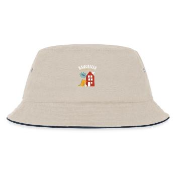 Construction Workers House Construction Construction Craftsmen - Kids’ Bucket Hat - ecru/navy - Front