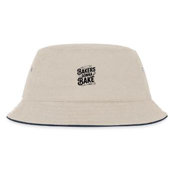 Bäcker gehen zum Backen - Kinder Bucket Hat - Natur/Navy - Vorne