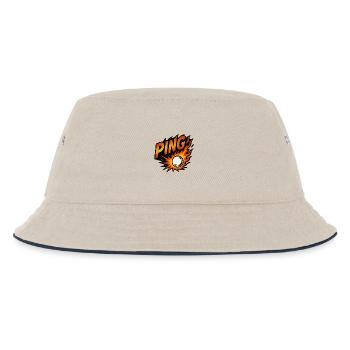 Ping Pong - Tennis de Table - Kids’ Bucket Hat - ecru/navy - Front