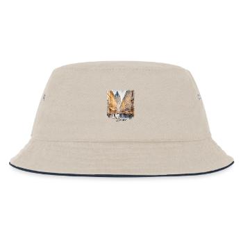 Aquarell von Wien, Wien, Österreich - Kinder Bucket Hat - Natur/Navy - Vorne