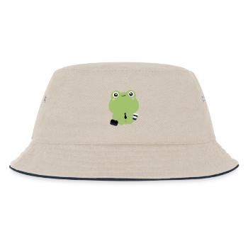 Grenouille fatiguée en cravate - Bob Enfant - blanc cassé/bleu marine - Devant