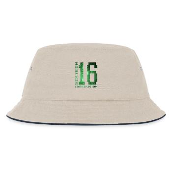 16. Geburtstag Limited Edition Pixel Zocker - Kinder Bucket Hat - Natur/Navy - Vorne