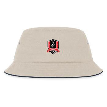 Akademisches Wappen Professor Couronne - Kinder Bucket Hat - Natur/Navy - Vorne