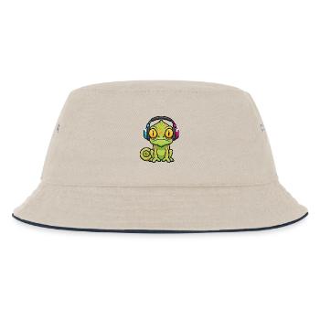 Bébé Caméléon Casque Audio Musique Cartoon - Bob Enfant - blanc cassé/bleu marine - Devant